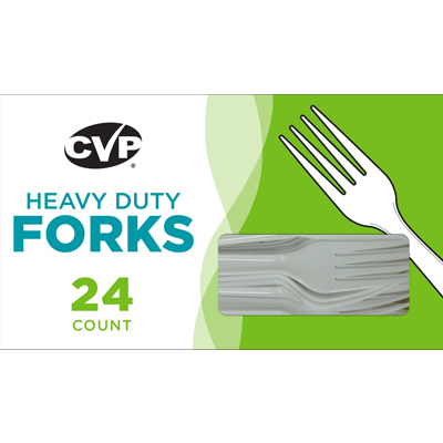 CVP Plastic Ware - Heavy Duty Boxed Forks 24 ct