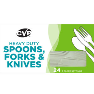 CVP Plastic Ware - Heavy Duty Boxed Cutlery Assorted 24 ct
