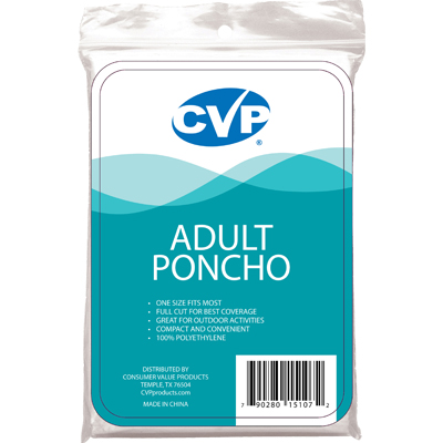 CVP Rain Poncho Adult