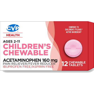 CVP Children Chew Non Aspirin Bubble Gum 160mg tablets