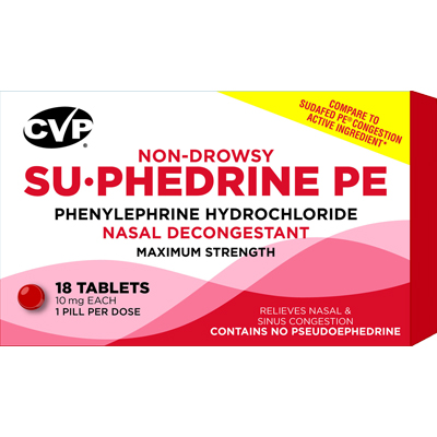 CVP Sinus Relief - Suphedrine PE tablets