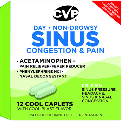 CVP Sinus Relief - Day Non-Drowsy caplets
