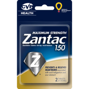 CVP Zantac 150 2ct tablets