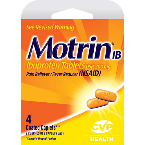 CVP Motrin 4ct tablets