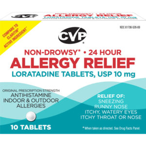 CVP Loratadine 10mg 10ct (Claritin) tablets