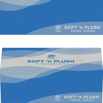 CVP Paper - Tissue - Facial White 2-ply Flat box (160ct)